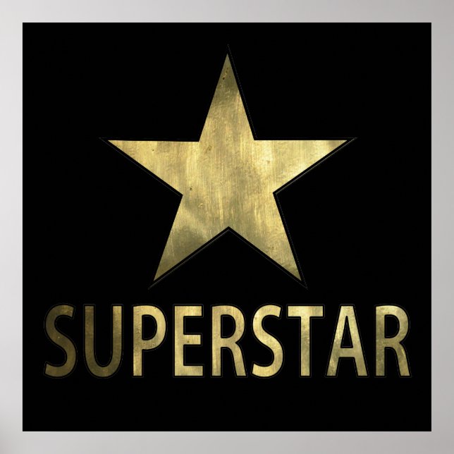 Poster Ouro Star Superstar (Frente)