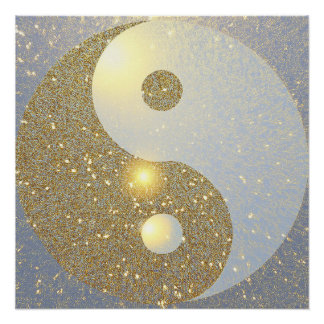 Pôster Ouro Ying Yang