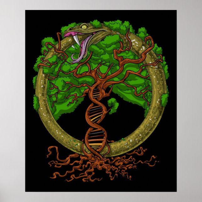 Poster Ouroboros Snake Tree Of Life (Frente)