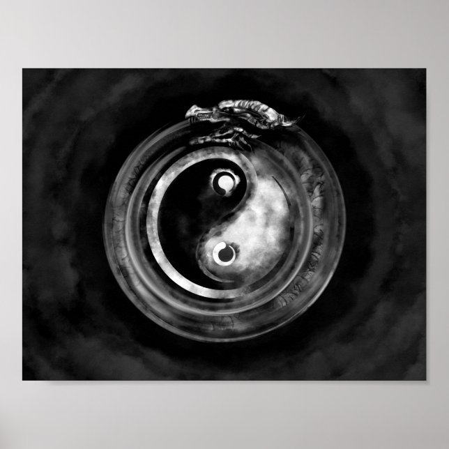 Poster Ouroboros Yin - Yang (Frente)