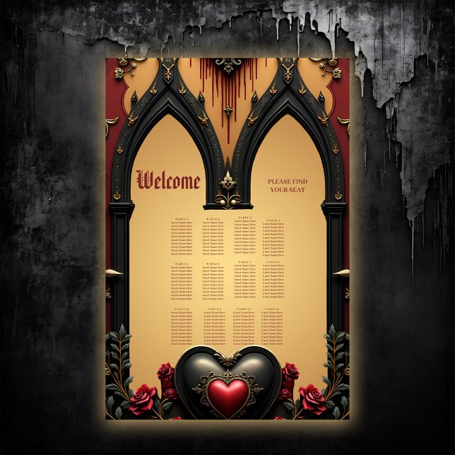 Poster Ouros, rosas vermelhas e um coração: (Criador carregado)