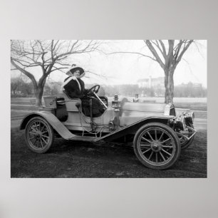 Pôster Out For a Ride: início dos anos 1900