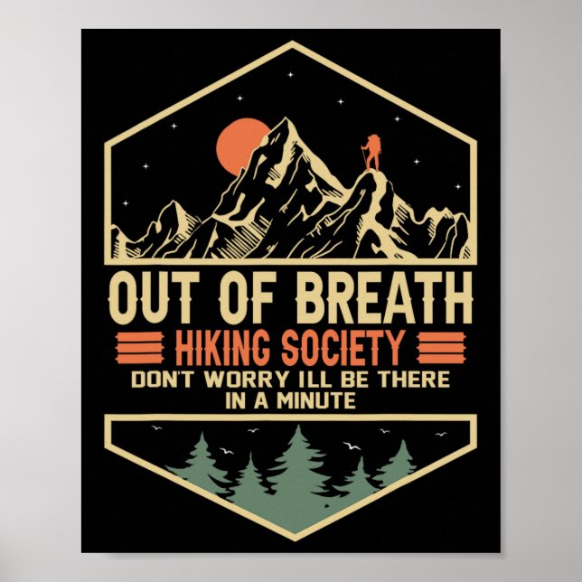Poster Out Of Breath Hiking Society 1 (Frente)