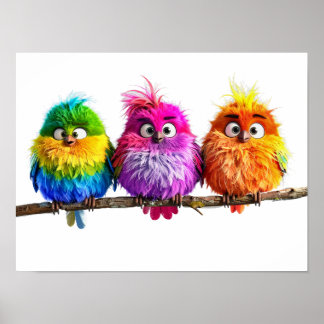 Poster Out on a limb -- Birds