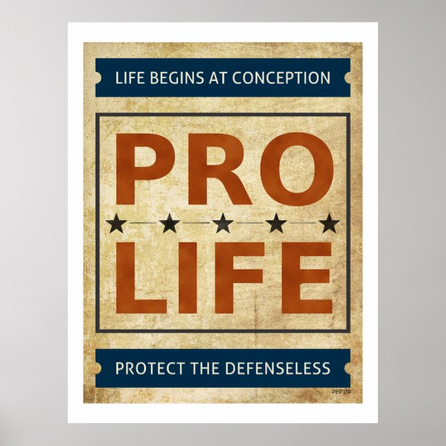 Pôster Outdoor Pro Life (Frente)