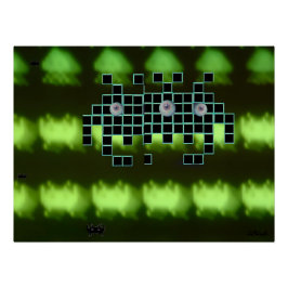 Pôster Outer Space Invader Kingdom