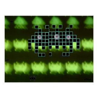 Pôster Outer Space Invader Kingdom