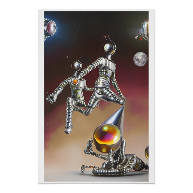 Pôster Outer Space Olympians (Frente)