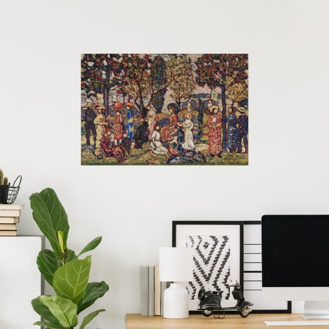 Pôster Outono de Maurice Prendergast, Arte Fina Vintage (Escritório em casa)