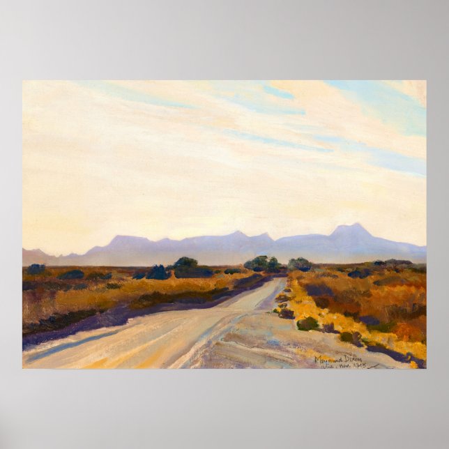 Poster outono do deserto por Maynard Dixon (Frente)