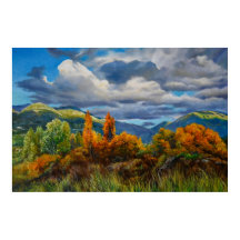 Outono do ouro nas montanhas