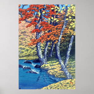 Poster Outono em Oirase Kawase Hasui 1933