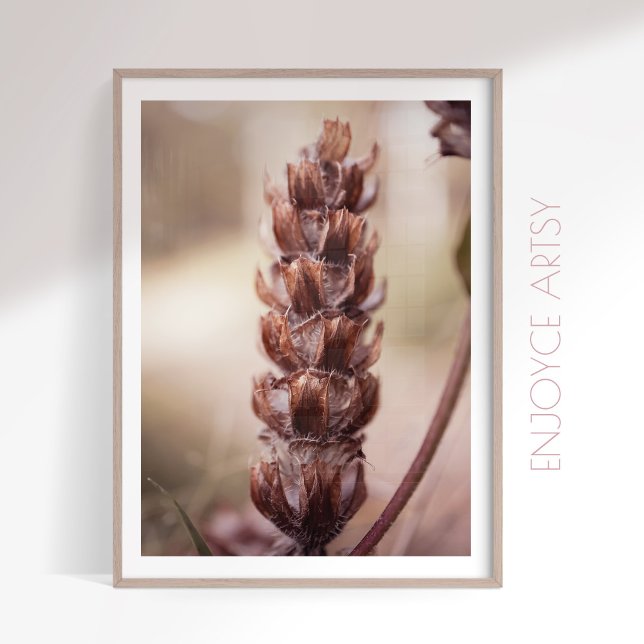 Poster outono, flor silvestre aconchegante feminina, arte (Criador carregado)