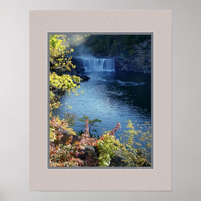 Poster Outono inicial em Cumberland Falls, Kentucky (Frente)
