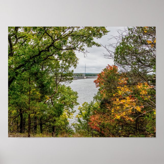 Poster Outono Na Barragem De Truman (Frente)