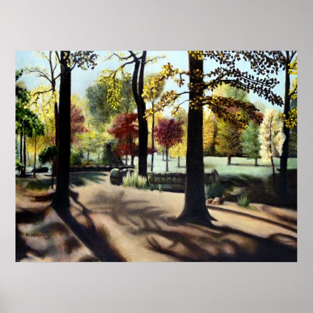 Poster Outono no Branch Brook Park, NJ. (Frente)