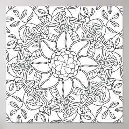 Poster Outono Pacífico: Coloração Florestal