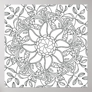 Poster Outono Pacífico: Colorindo a Floresta