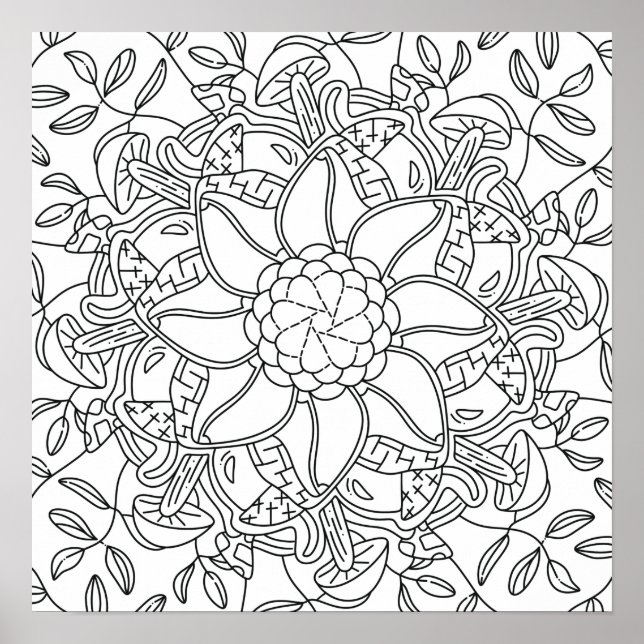 Poster Outono Pacífico: Colorindo a Floresta (Frente)