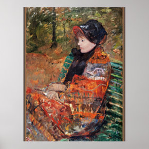 Poster Outono, Retrato de Lydia Cassatt,
