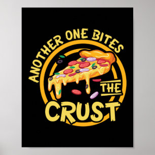 Poster Outra Morde A Pizza Engraçada Da Crosta