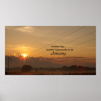 Poster Outro Dia, Outra Oportunidade para ser Incrível