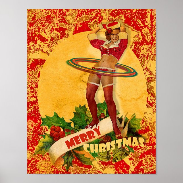Poster Outro Pin-Up de Natal (Frente)