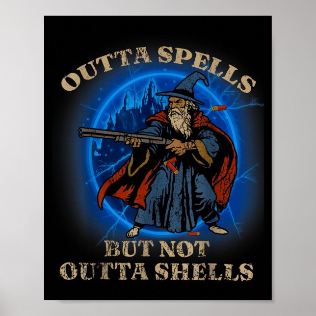 Poster Outta Spells But Not Outta Shells Vintage  (Frente)