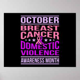Poster Outubro de Mês de Sensibilização para a Violên