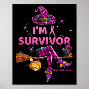 Poster Outubro I&#';m Sobrevivente Nós Vestimos Cancer Ro