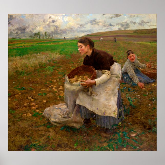 Poster Outubro por Jules Bastien-Lepage (1878) (Frente)