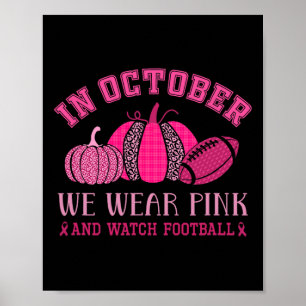 Poster Outubro Vestimos Pink Break de Sensibilização para