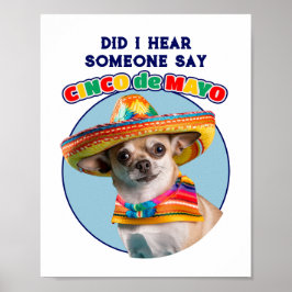 Poster Ouvi Cinco De Mayo Sombrero Chihuahua?