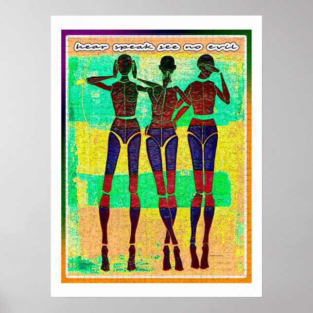 Pôster Ouvir falar sem Mau (Frente)