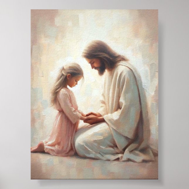 Poster Ouvir Orações - Jesus Rezando com o Cristo das Cri (Frente)