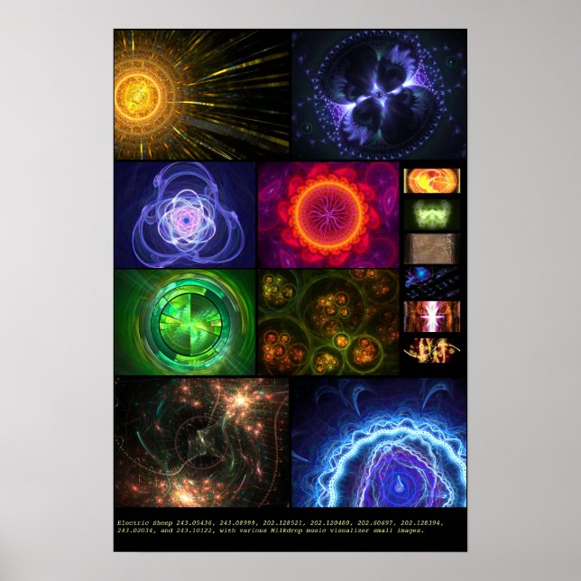 Poster Ovelha Elétrica + Milkdrop (Vários #11) (Frente)