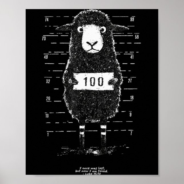 Poster Ovelha Perdida - Eu já fui perdido, mas agora fui  (Frente)