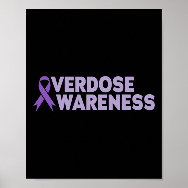 Poster Overdose Awareness Men Women  (Frente)