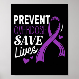 Poster Overdose Salva Vidas Consciencialização sobre Over