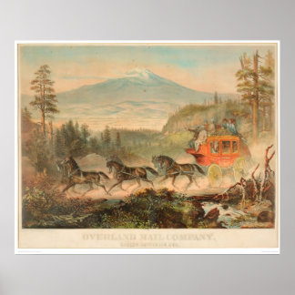 Pôster Overland Mail Company (1268A)