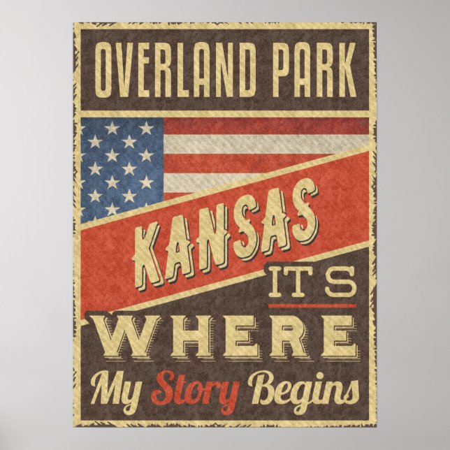 Poster Overland Park Kansas (Frente)