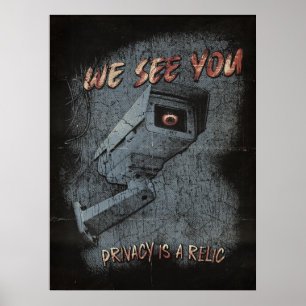 Poster Overlook - Design de Streetwear tecno-distópicos