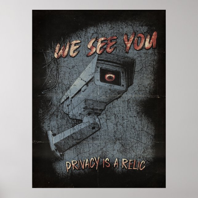 Poster Overlook - Design de Streetwear tecno-distópicos (Frente)