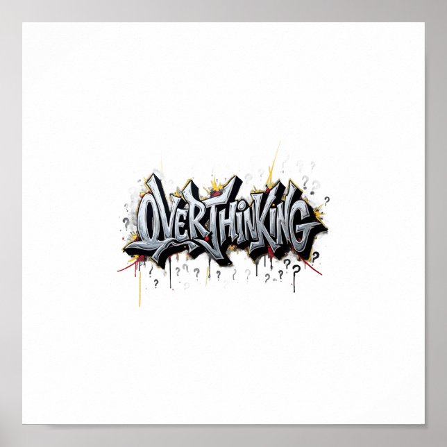 Poster Overthinking Chaos (Frente)