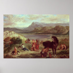Pôster Ovid entre o Scythians, 1859