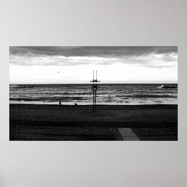 Poster OVNI sobre Barcelona (La Barceloneta) (Frente)