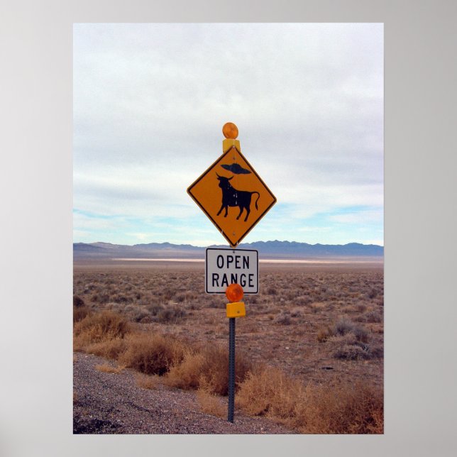 Poster OVNIs e zona 51 (Frente)