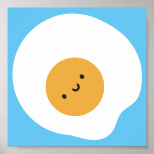 Poster Ovo frito de Kawaii