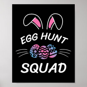 Poster Ovo Hunt Squad Season Páscoa Day Par Engraçado