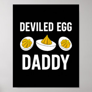 Poster Ovo Recheado Papai Engraçado Dia de Ação de Graças